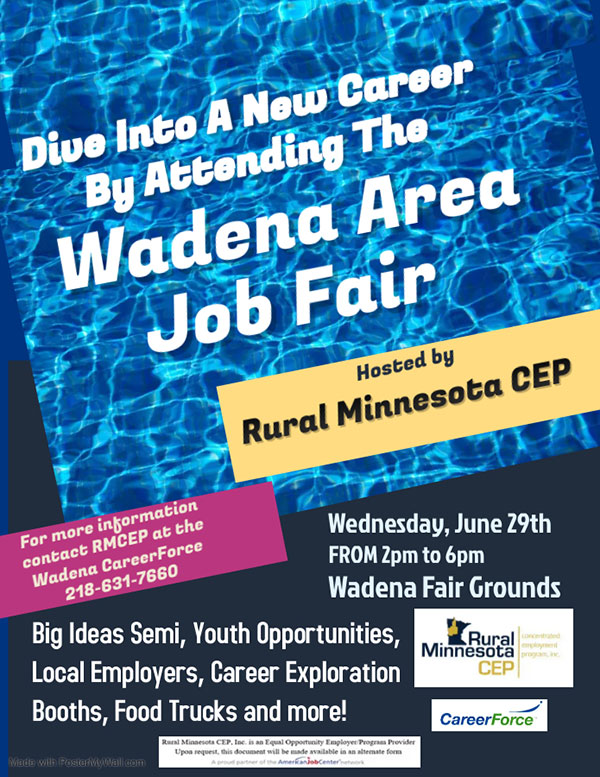 wadena job fair flyer